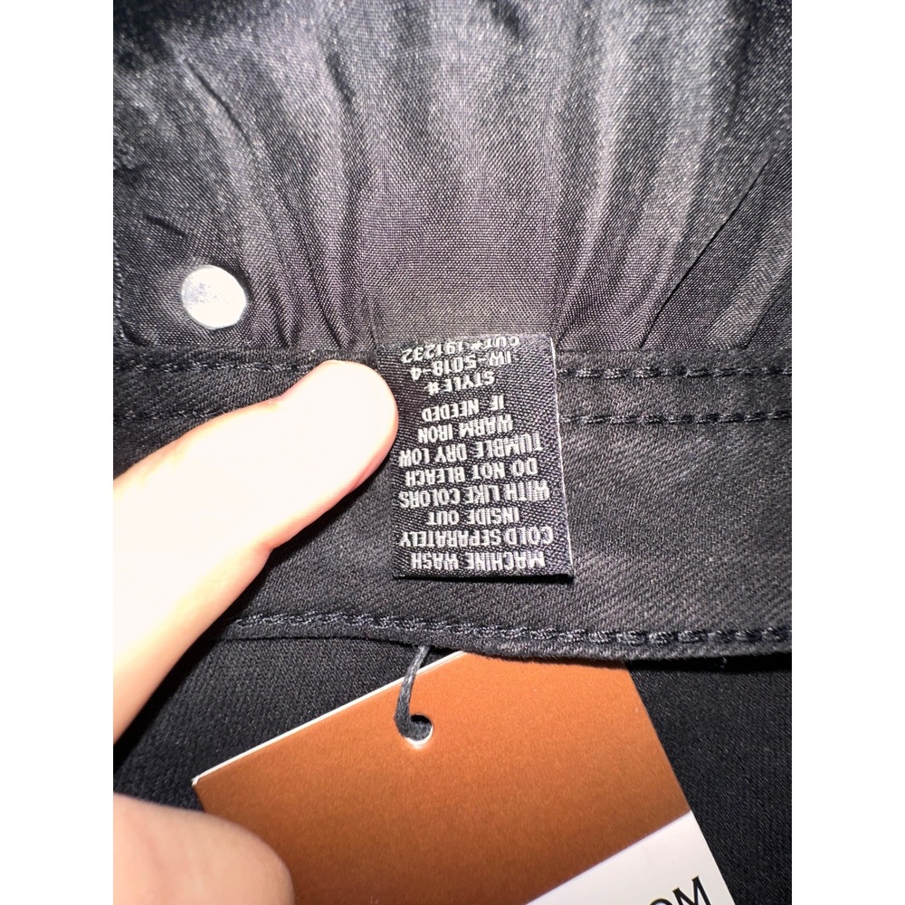 Indigo Wisdom Denim Mens Black Jeans 36x30 Slim Straight IW-5018-4 NWT - Picture 6 of 10